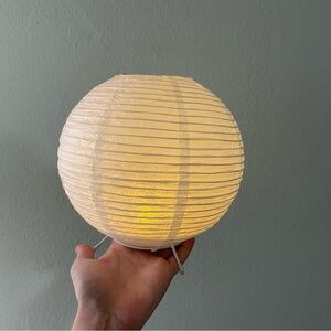 White Paper Lantern Stand Lamp